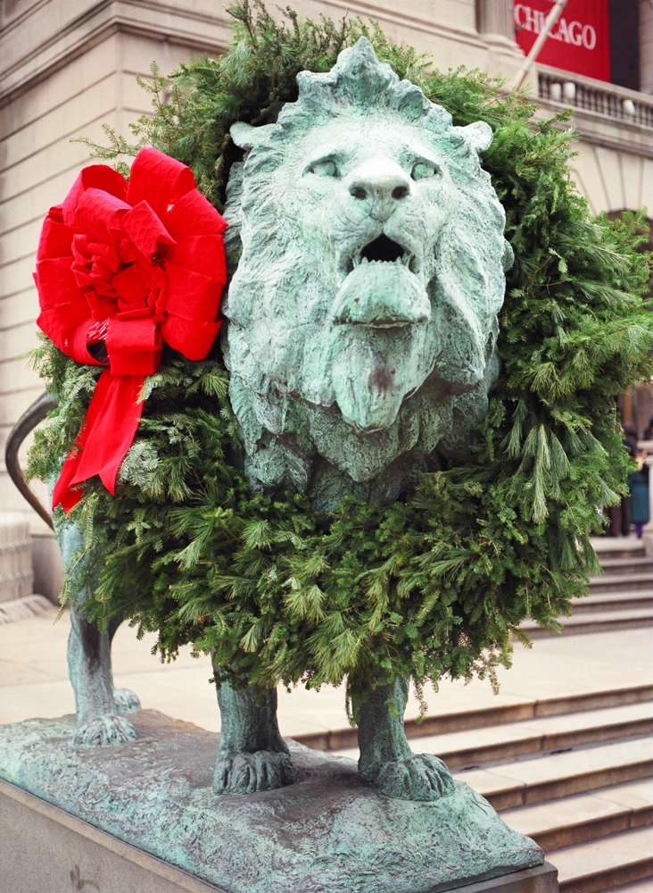 Art Institute Lion & Holiday Wreath | Chicago Loop Framed ... current state diagram 