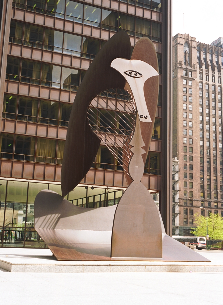 Chicago Picasso Sculpture In Daley Plaza Chicago Loop Framed Print