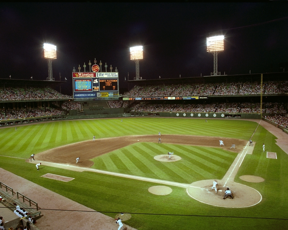 Comiskey Park Chicago White Sox Framed Print