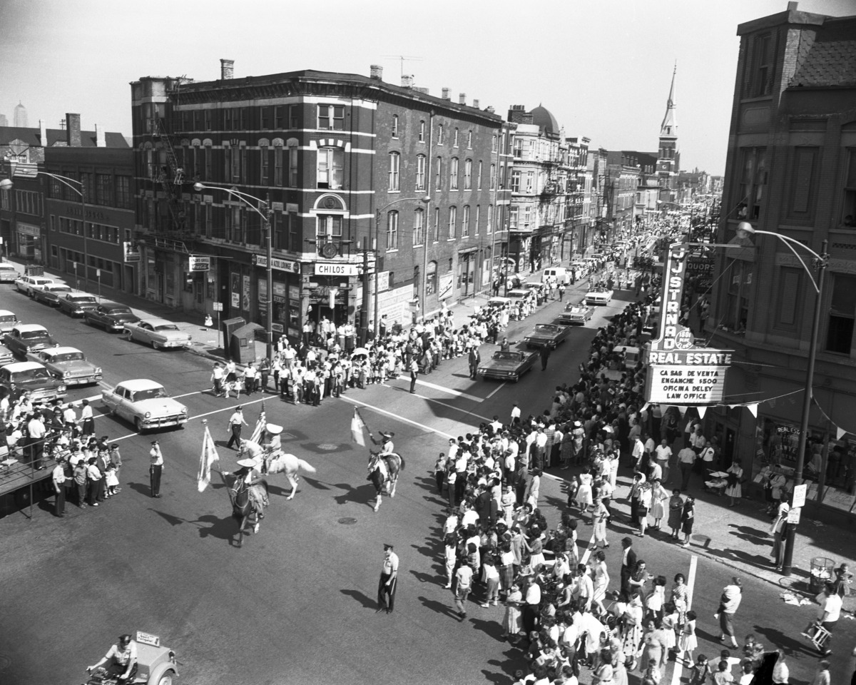 Vintage Pilsen Neighborhood July 4Th Parade Chicago History Framed Print
