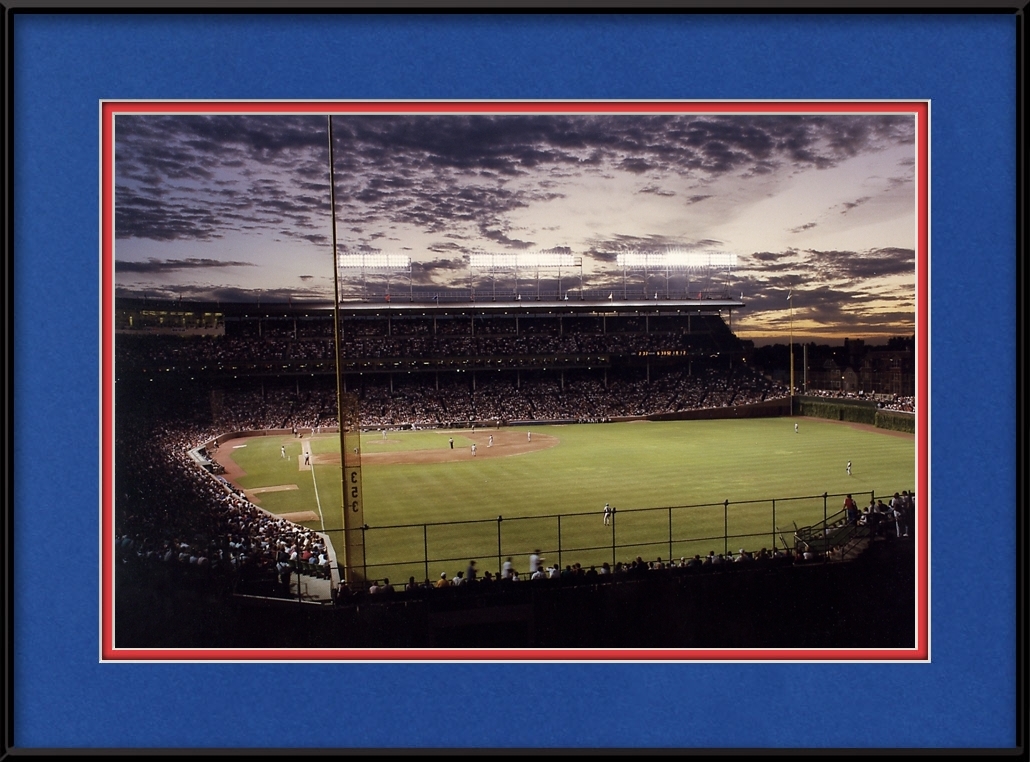 Wrigley Rooftop View Of The Ballpark Chicago Cubs Framed Print